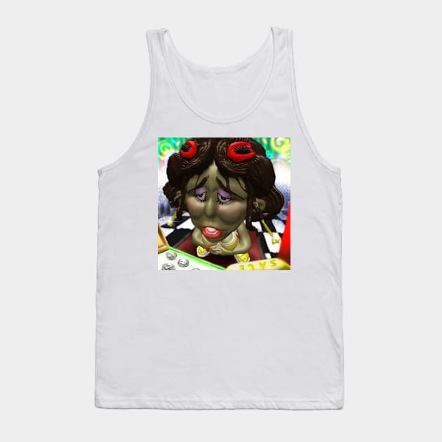 Conundrum at the Cash Register Tank Top by Junta World